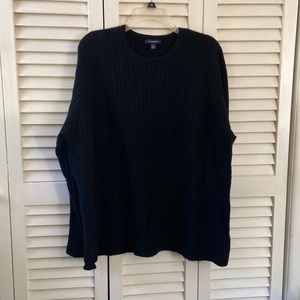 Black long sleeve cashmere sweater